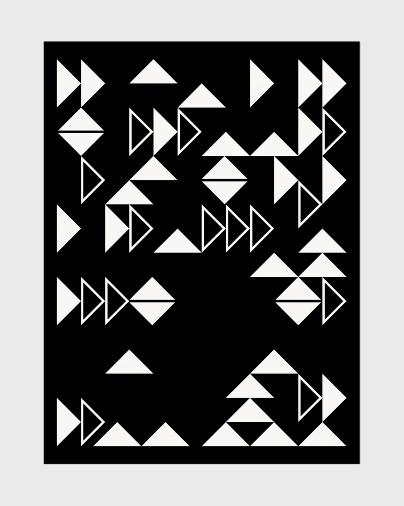 triangles abstract geometric art
